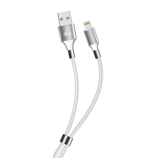 POWERTECH Καλώδιο USB σε Lightning easy PTR-0083, copper, 1m, λευκό