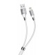 POWERTECH Καλώδιο USB σε Lightning easy PTR-0083, copper, 1m, λευκό