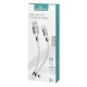 POWERTECH Καλώδιο USB σε USB Type-C easy PTR-0084, copper, 1m, λευκό