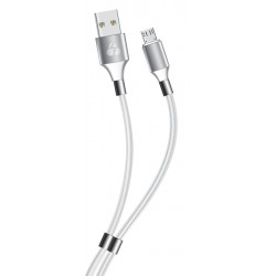 POWERTECH Καλώδιο USB σε Micro USB easy PTR-0085, copper, 1m, λευκό