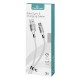 POWERTECH Καλώδιο USB σε Micro USB easy PTR-0085, copper, 1m, λευκό