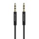 POWERTECH καλώδιο Jack 3.5mm prime PTR-0086, 3 pin, copper, 1m, μαύρο