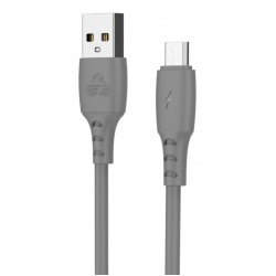 POWERTECH Καλώδιο USB σε Micro USB eco PTR-0090, copper, 1m, γκρι
