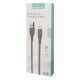 POWERTECH Καλώδιο USB σε USB Type-C eco PTR-0091, copper, 1m, γκρι