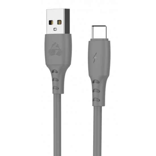 POWERTECH Καλώδιο USB σε USB Type-C eco PTR-0091, copper, 1m, γκρι