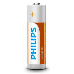 PHILIPS LongLife Zinq chloride μπαταρίες R6L4B/10 AA R6 Mignon, 4τμχ