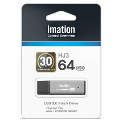 IMATION USB Flash Drive HJ3 RT03030064SV, 64GB, USB 3.0, ασημί