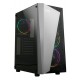 ZALMAN PC case S4 Plus, mid tower, 400x206x458mm, 3x fan, διάφανο πλαϊνό