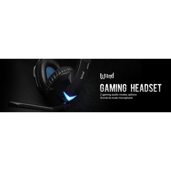 SADES Gaming Headset Wand SA-914-BL, 7.1CH, USB, 40mm ακουστικά