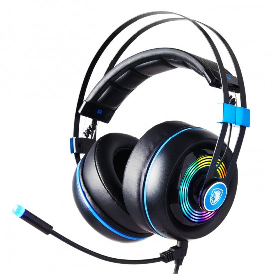 SADES Gaming Headset Armor SA-918-BL, USB, Realtek Audio, RGB LED, BK