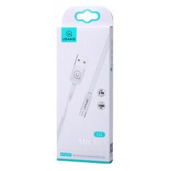USAMS Καλώδιο USB σε Micro USB US-SJ201, 1.2m, λευκό
