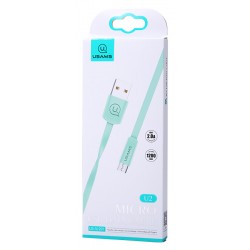 USAMS Καλώδιο USB σε Micro USB US-SJ201, 1.2m, πράσινο