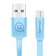 USAMS Καλώδιο USB σε Micro USB US-SJ201, 1.2m, μπλε