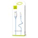 USAMS Καλώδιο USB σε Lightning US-SJ245, Ice-Cream, 1m, μπλε