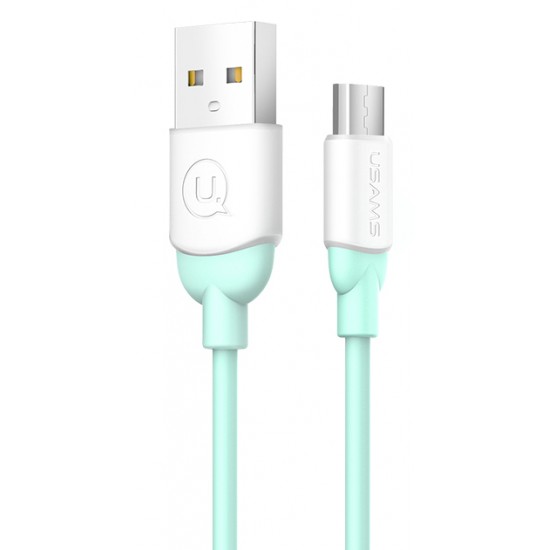USAMS Καλώδιο USB σε Micro USB US-SJ247, Ice-Cream , 1m, πράσινο
