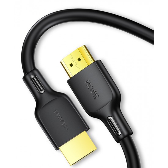 USAMS καλώδιο HDMI 2.0 U49, 4K 3D, 18Gbps, μαύρο, 1.8m