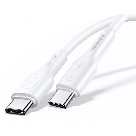 USAMS καλώδιο USB Type-C U43, 5A 100W, PD, 1.2m, λευκό