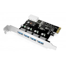POWERTECH Κάρτα Επέκτασης PCI-e σε USB 3.0, 4 θύρες, Chipset VL805