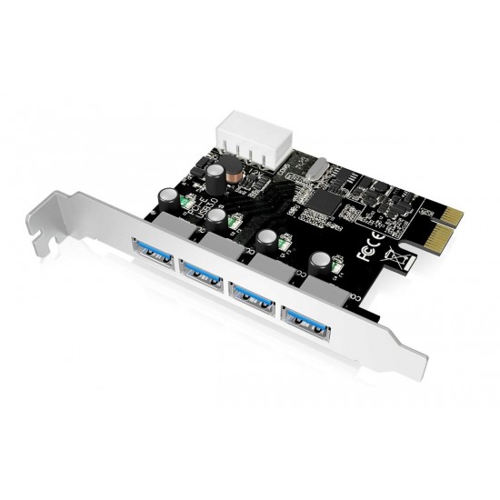 POWERTECH Κάρτα Επέκτασης PCI-e σε USB 3.0, 4 θύρες, Chipset VL805