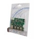 POWERTECH Κάρτα Επέκτασης PCI-e σε USB 3.0 & 1x LAN, VL805+RTL8153