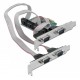 POWERTECH κάρτα επέκτασης PCIe σε 4x Serial DB9 SLOT-031, Chipset CH384L