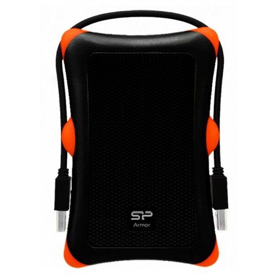 SILICON POWER εξωτερικός HDD 1TB Armor A30, USB 3.1, μαύρο