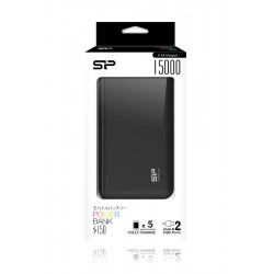 SILICON POWER Power Bank S150 15000mAh, 2x USB Output, Black