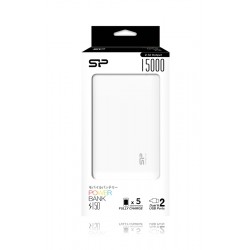SILICON POWER Power Bank S150 15000mAh, 2x USB Output, White