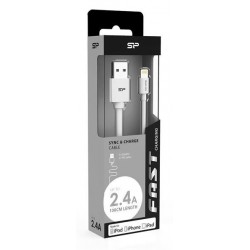 SILICON POWER καλώδιο USB σε Lightning LK10AL, 2.4A, QC 3.0, 1m, μαύρο