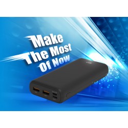 SILICON POWER Power Bank C20QC 20000mAh, 3x output, QC3.0, PD 18W, μαύρο