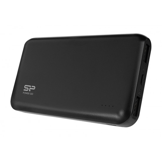 SILICON POWER Power Bank S50 5000mAh, 2x USB Output, Black