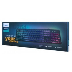 PHILIPS gaming πληκτρολόγιο SPK8264, ενσύρματο, RGB ambiglow, μαύρο