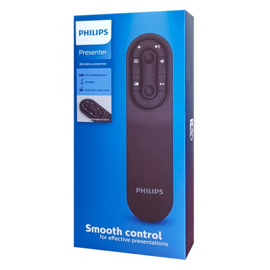 PHILIPS Τηλεχειριστήριο παρουσιάσεων 9604 με laser, ασύρματο, έως 30m