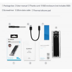 ORICO θήκη για Μ.2 B key SSD TCM2F-C3, USB3.1, 5Gbps, 2TB