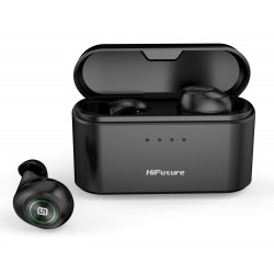 HIFUTURE earphones TidyBuds Pro, power bank, με θήκη φόρτισης, μαύρα