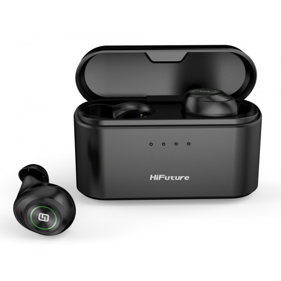 HIFUTURE earphones TidyBuds Pro, power bank, με θήκη φόρτισης, μαύρα