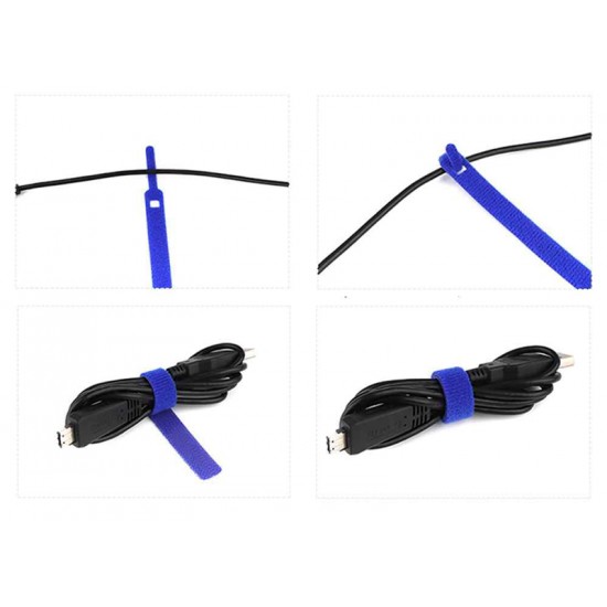 POWERTECH δεματικά καλωδίων TIES-020, τύπου velcro, 25τμχ