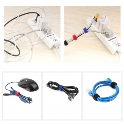POWERTECH δεματικά καλωδίων TIES-021, τύπου velcro, 25τμχ