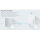TP-LINK Wi-Fi AV600 Powerline Extender Kit TL-WPA4220, 300Mbps, Ver. 4.0