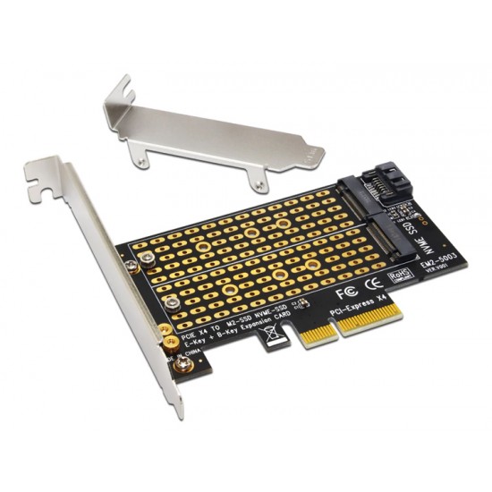 POWERTECH Converter M.2 Key M & B NVMe σε PCIe x4 TOOL-0049