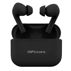 HIFUTURE earphones TrueAir ANC, true wireless, με θήκη φόρτισης, μαύρα