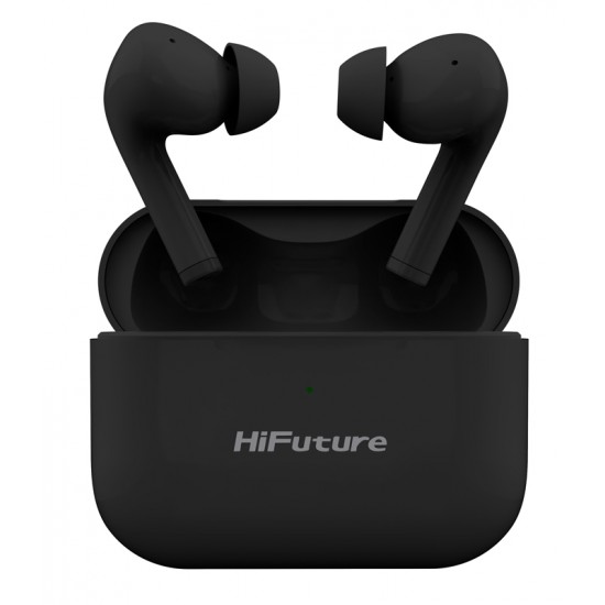 HIFUTURE earphones TrueAir ANC, true wireless, με θήκη φόρτισης, μαύρα