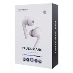 HIFUTURE earphones TrueAir ANC, true wireless, με θήκη φόρτισης, λευκά