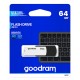 GOODRAM USB Flash Drive UCO2 0640KWR11, 64GB, USB 2.0, λευκό