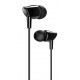 USAMS earphones με μικρόφωνο EP-37, 10mm, 1.2m, μαύρα