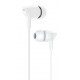 USAMS earphones με μικρόφωνο EP-37, 10mm, 1.2m, λευκά