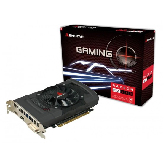 BIOSTAR VGA AMD Radeon RX550 VA5515RF41, GDDR5 4GB, 128bit