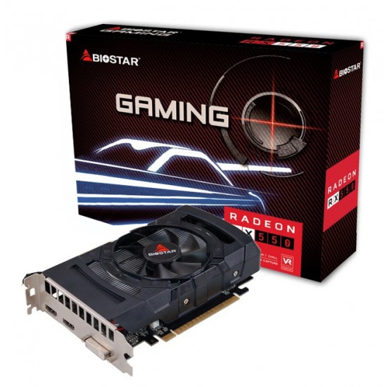 BIOSTAR VGA AMD Radeon RX550 VA5515RF41, GDDR5 4GB, 128bit