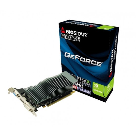 BIOSTAR Κάρτα γραφικών GT210, 1GB DDR3