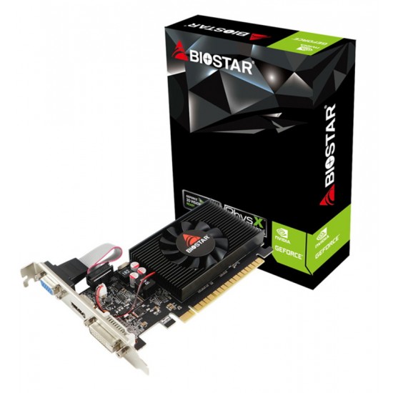 BIOSTAR VGA NVIDIA GeForce GT710 VN7103THX6 Low Profile, DDR3 2GB, 64bit
